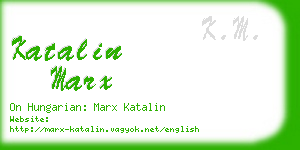 katalin marx business card